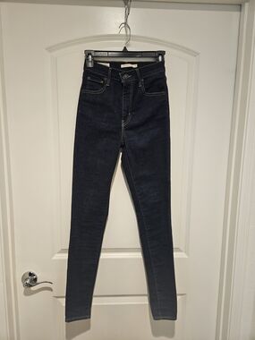 Levi's Women's Dark Indigo Mile High Super Skinny Jeans #906